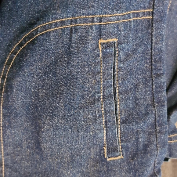 Vintage Tradition Country Collection Petite 12P Denim Jean Zip Up Jacket Woman - Picture 6 of 6